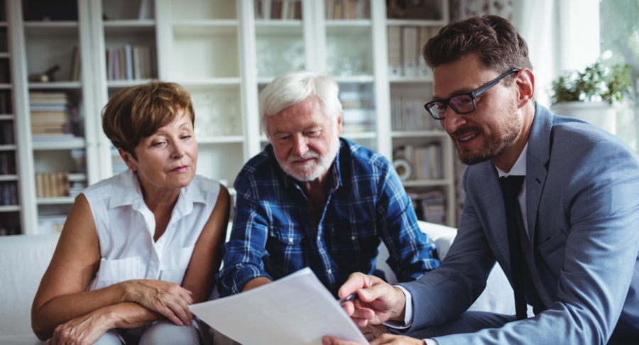 Estate Planning Attorney with clients