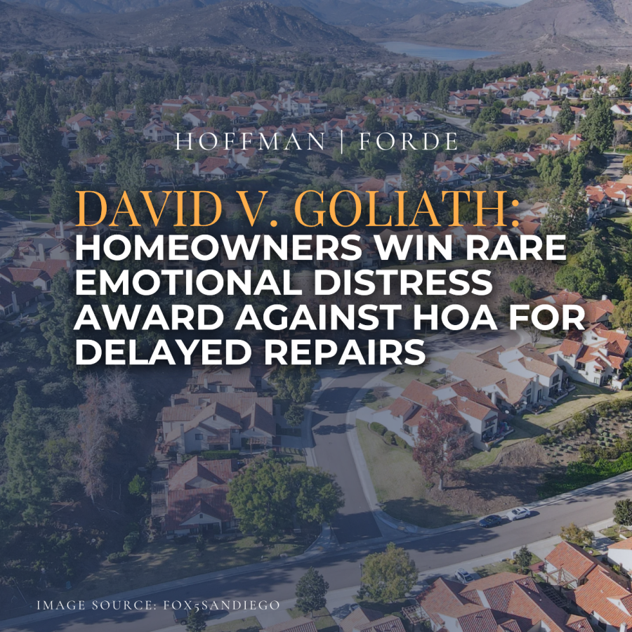 Homeowners win rare emotional distress award against HOA