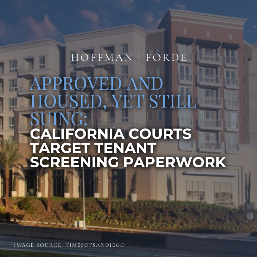 California Courts Target Tenant Screening Paperwork